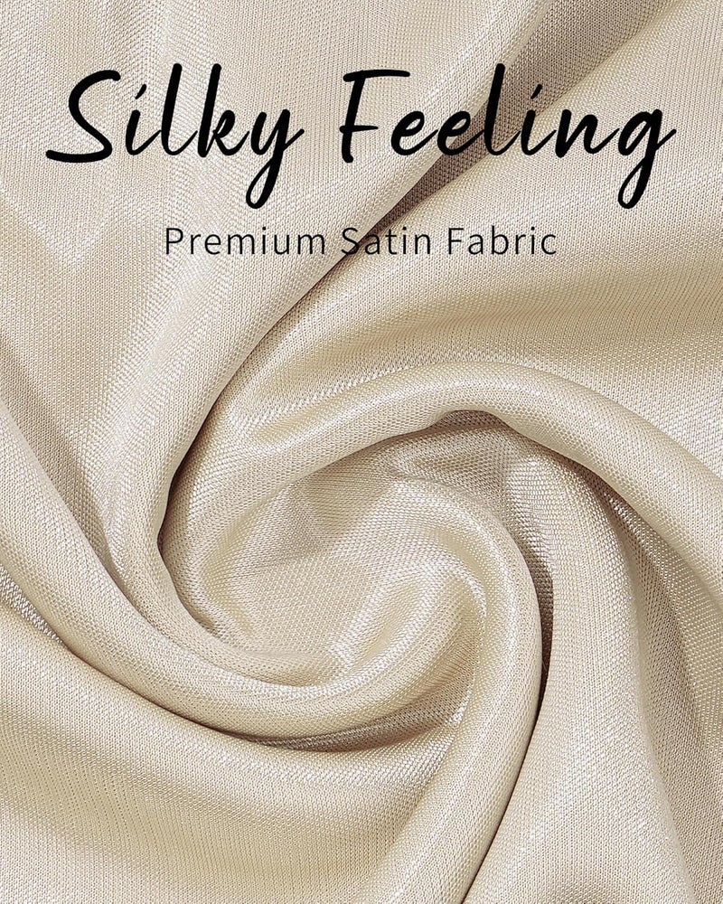 Sofier Satin Shawl Wraps for Women Evening Dresses Wedding Bridal Party Silky Scarf Formal Cover Up Bridesmaid Gifts - Image 3
